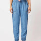 OnceWas Jolie Tencel Denim Raw Edge Jogger - the tartan fox