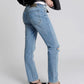 One Teaspoon Hendrixe Truckers Mid Rise Straight Leg Jean - the tartan fox