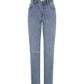 One Teaspoon Hendrixe Truckers Mid Rise Straight Leg Jean - the tartan fox