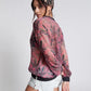 One Teaspoon Kaleidoscope Crew Longsleeve Top in Pink Prism - the tartan fox