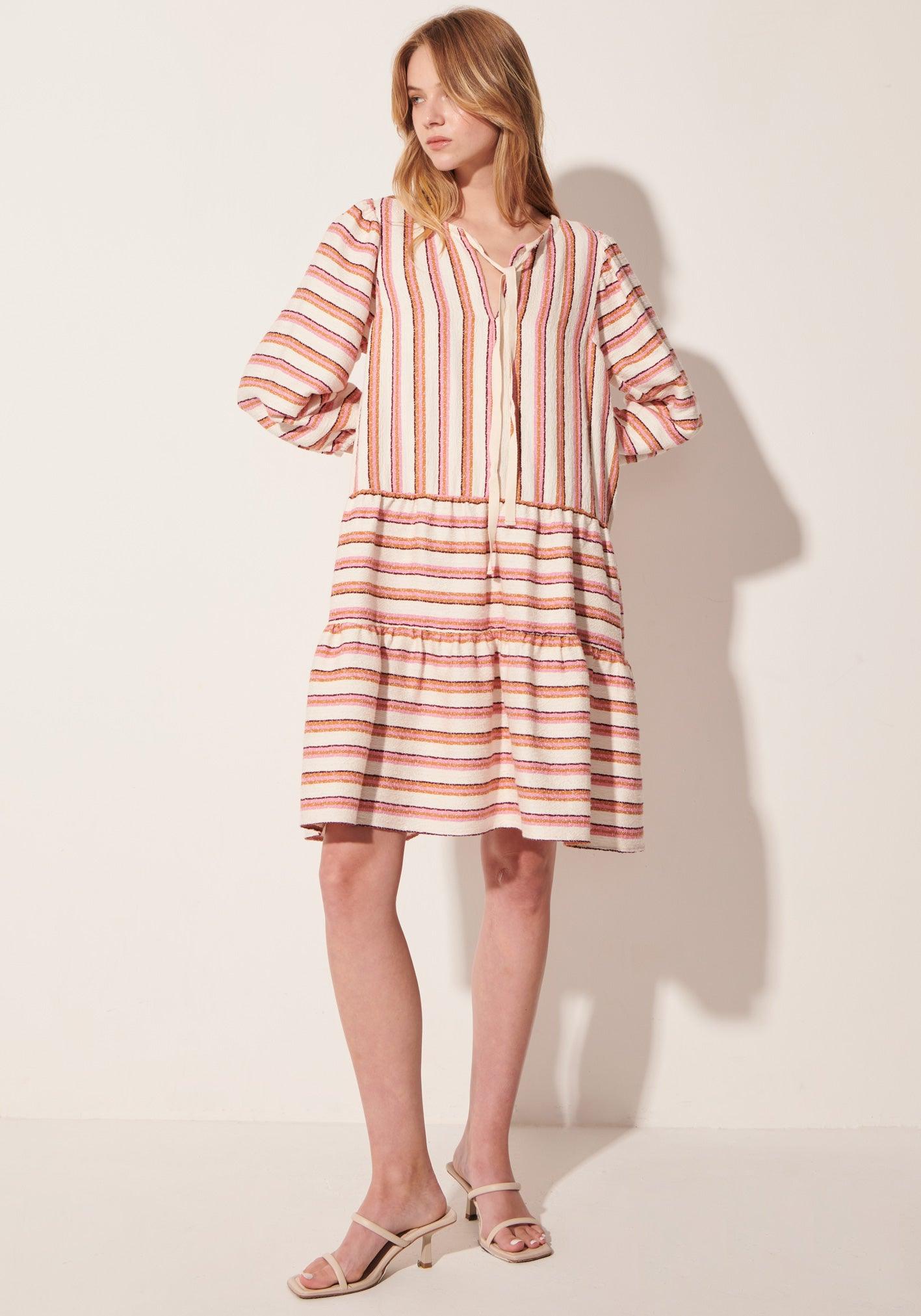 POL Clothing Madeira Smock Dress - the tartan fox