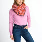 POM Amsterdam Cosy Luscious Coral Shawl - the tartan fox