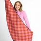 POM Amsterdam Cosy Luscious Coral Shawl - the tartan fox