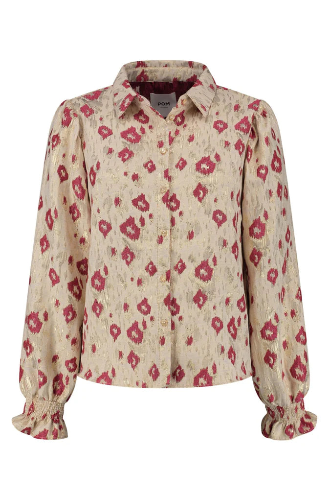 POM Amsterdam Leopard Blouse in Shimmer - the tartan fox