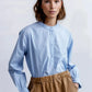 Project Aj117 Hedwig Shirt in Light Blue - the tartan fox