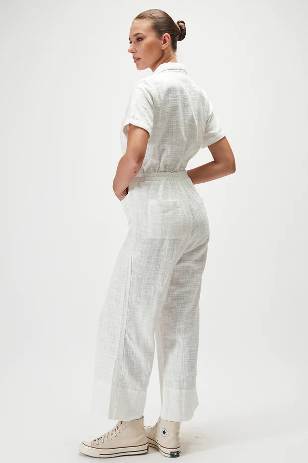 Rue Stiic Alia Worksuit in White - the tartan fox