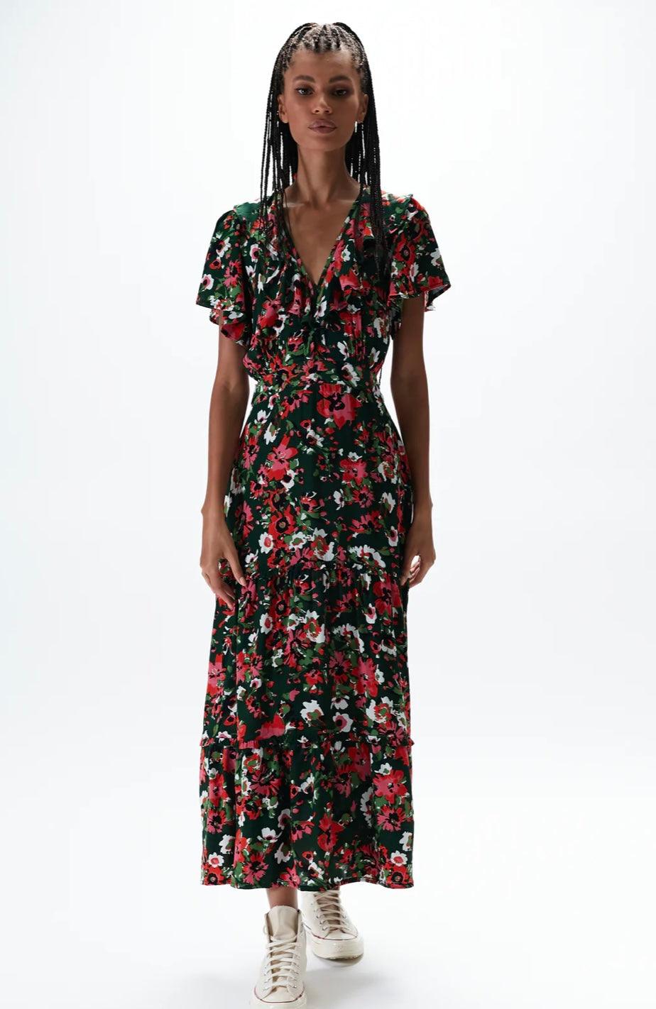 Rue Stiic Lucille Maxi Dress in Viola Floral - the tartan fox