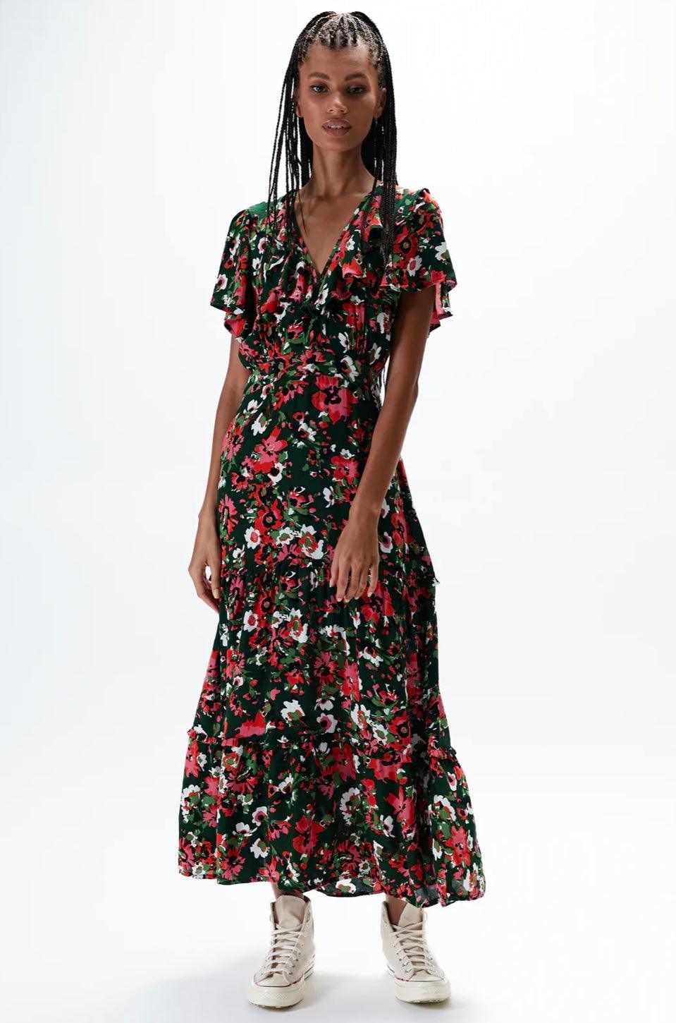 Rue Stiic Lucille Maxi Dress in Viola Floral - the tartan fox