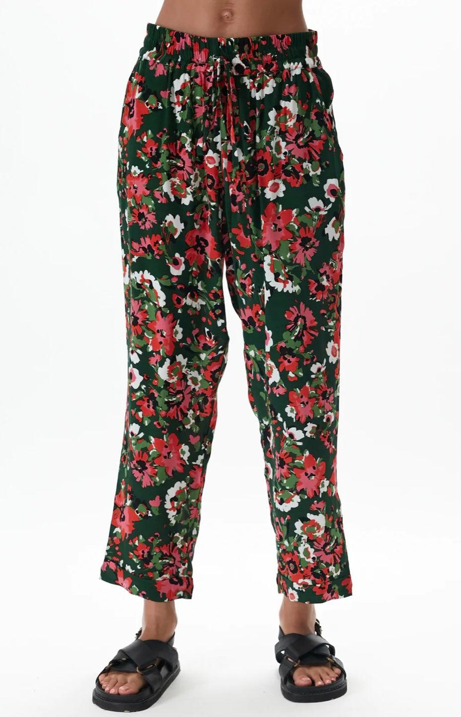 Rue Stiic Milena Pant in Viola Floral - the tartan fox