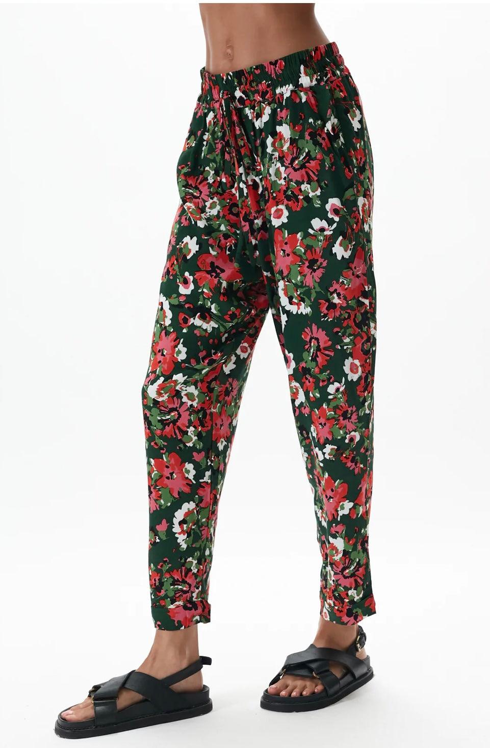 Rue Stiic Milena Pant in Viola Floral - the tartan fox