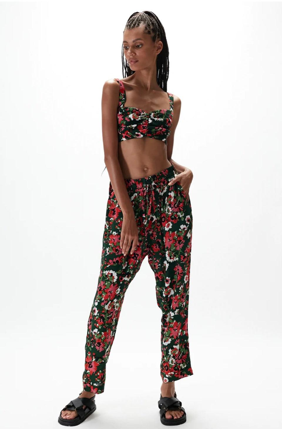 Rue Stiic Milena Pant in Viola Floral - the tartan fox