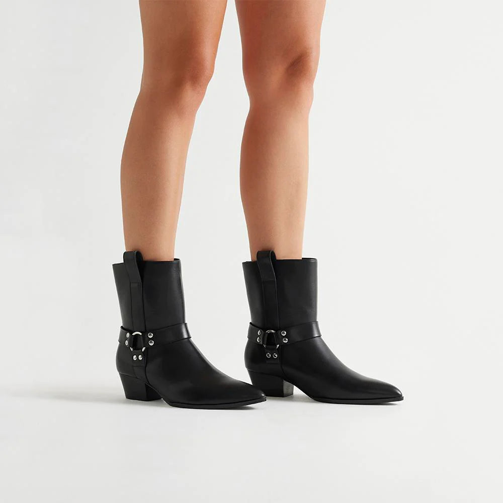 Sol Sana Biker Boot in Black - the tartan fox