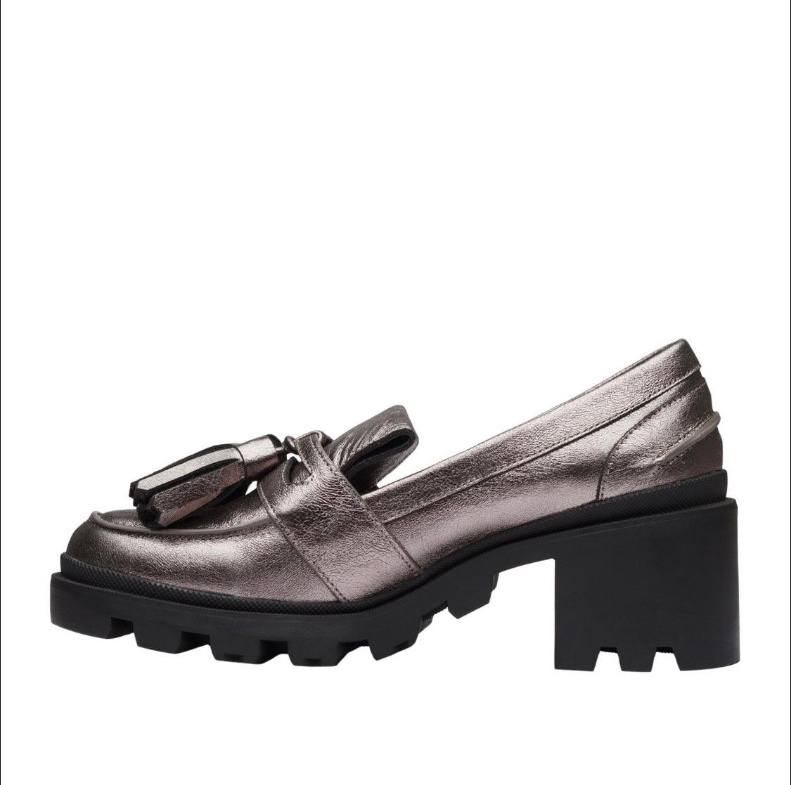 Sol Sana Lance Loafer in Dark Silver - the tartan fox