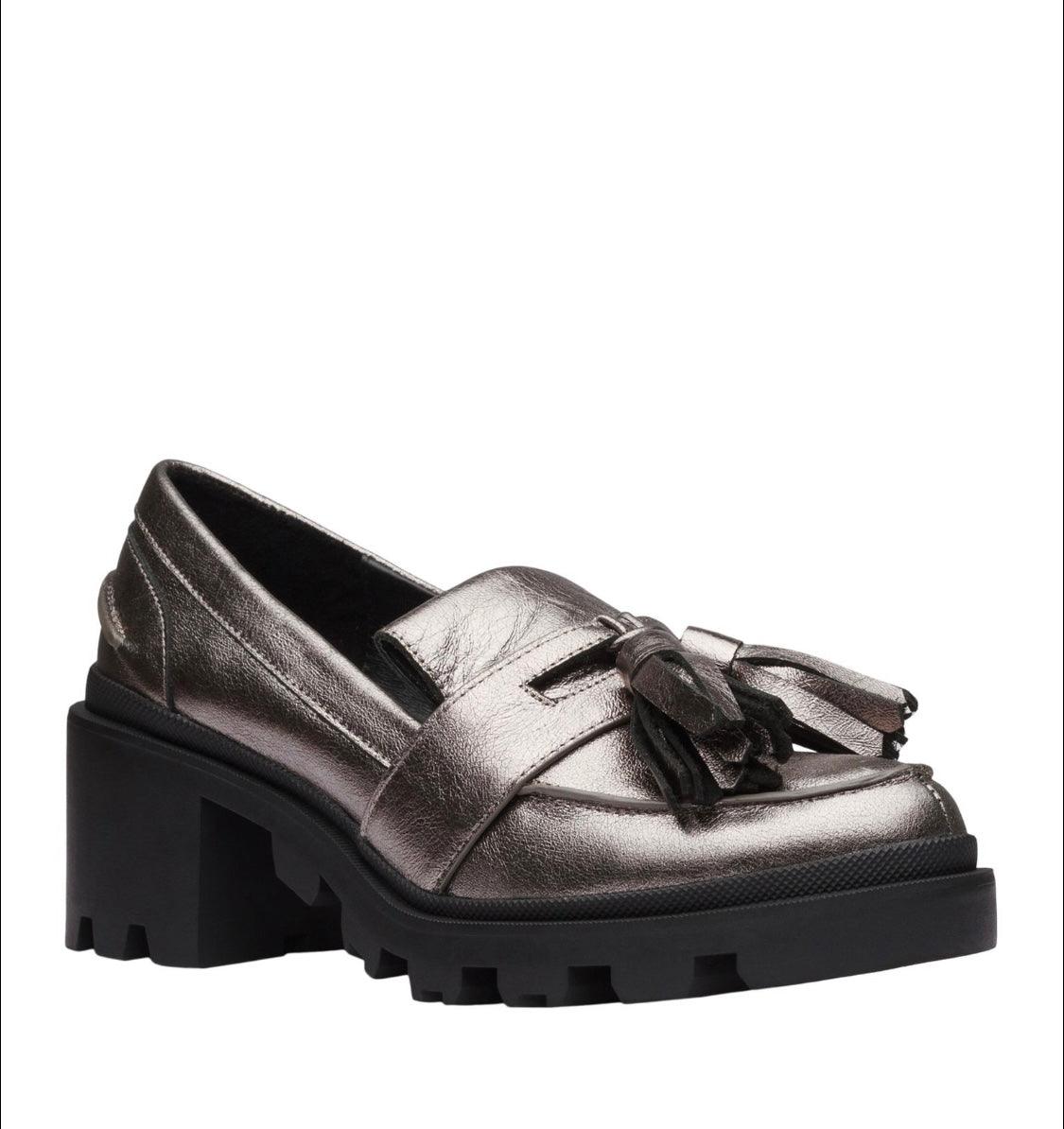 Sol Sana Lance Loafer in Dark Silver - the tartan fox