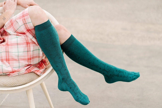 Tightology Luna Socks - the tartan fox