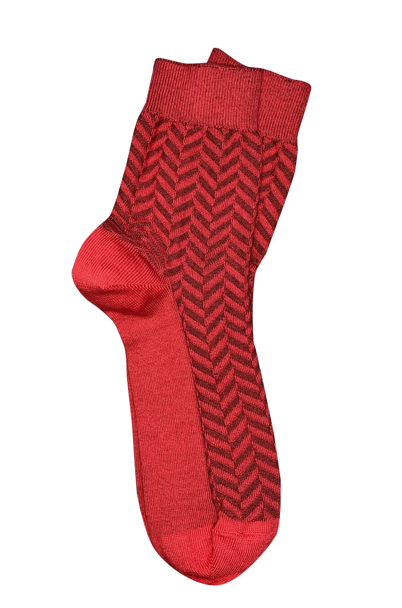 Tightology Short Herringbone Socks - the tartan fox