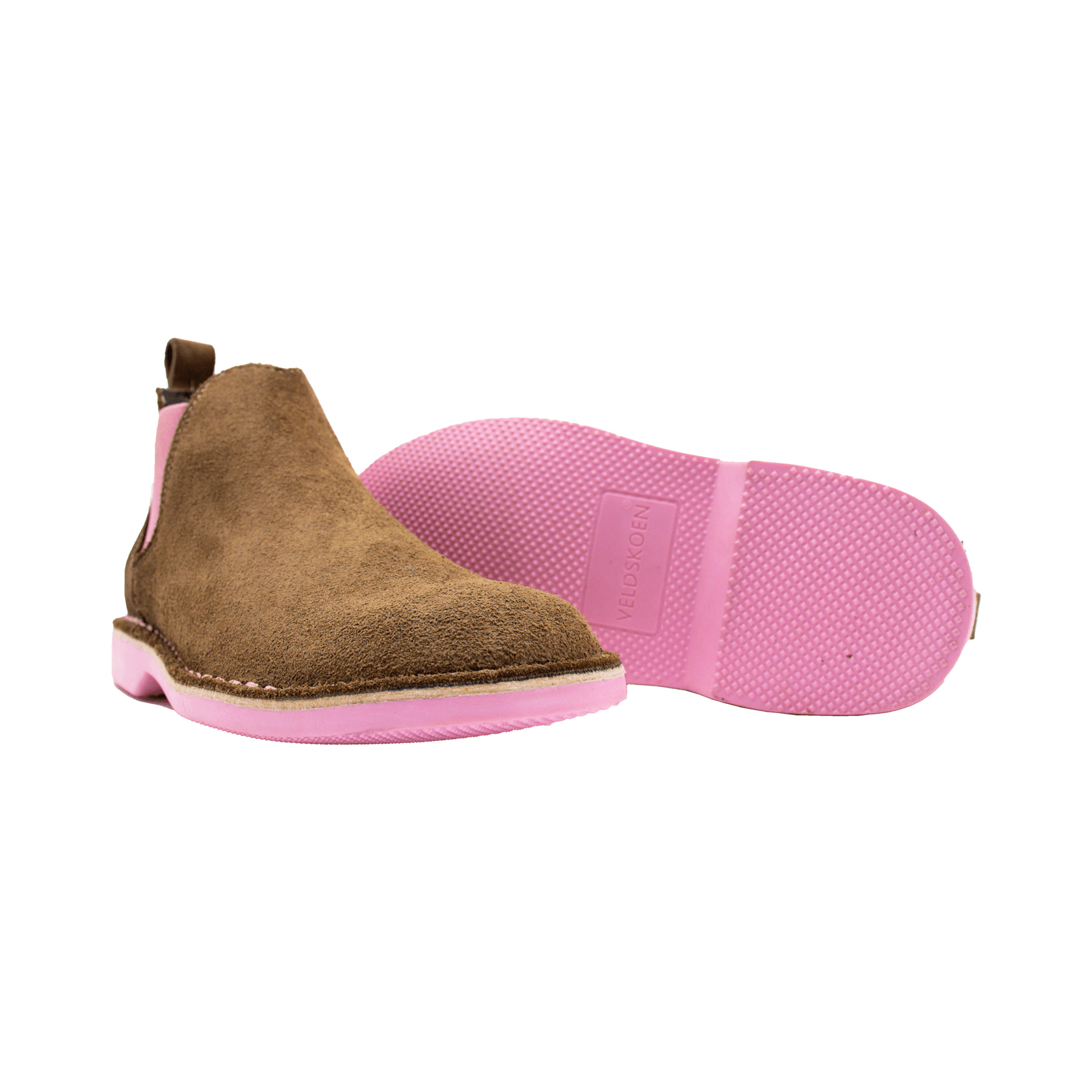 Veldskoen Uhambo Chelsea Boot with Pink Sole - the tartan fox