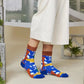 Wolf and Mishka Society Socks - the tartan fox