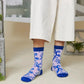 Wolf and Mishka Society Socks - the tartan fox